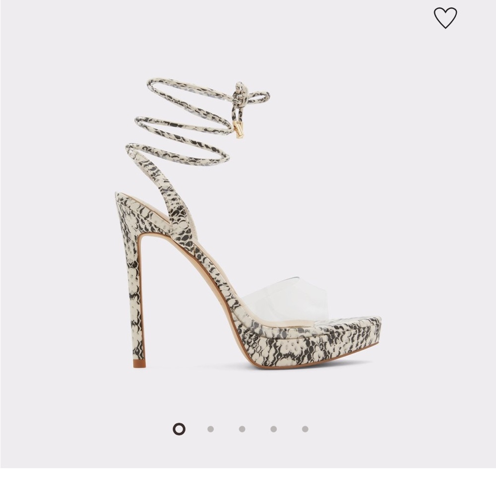 Snakeskin Print Women's Heels